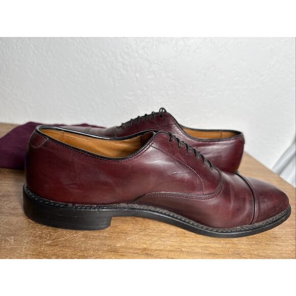 Allen Edmonds Men\'s Oxblood Leather Cap-Toe Oxfords main image 6